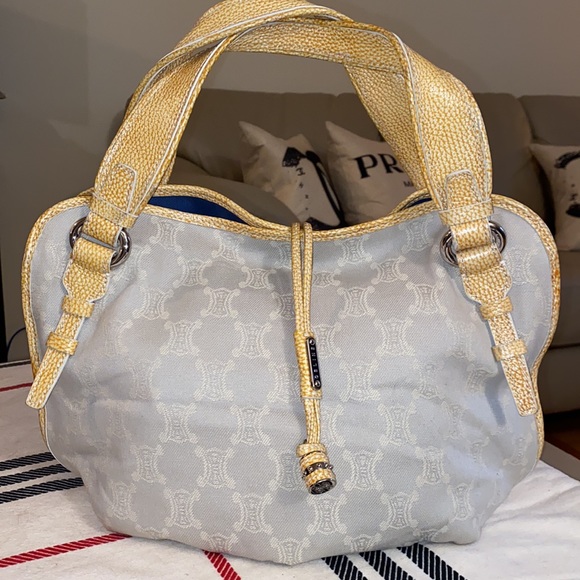 Authentic Celine Croc Embossed Triomphe bittersweet hobo bag - Picture 12 of 12
